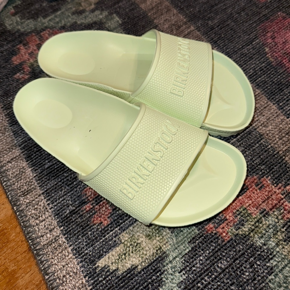 Birkenstock Pastel Green Slides